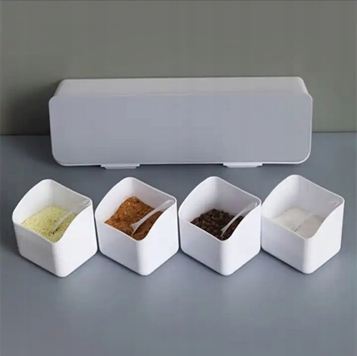 PÓŁKA KUCHENNA Dozownik KASZE PRZYPRAWY 8 miejsc 2 POJEMNIKI Organizer 30cm - zdjęcie 7