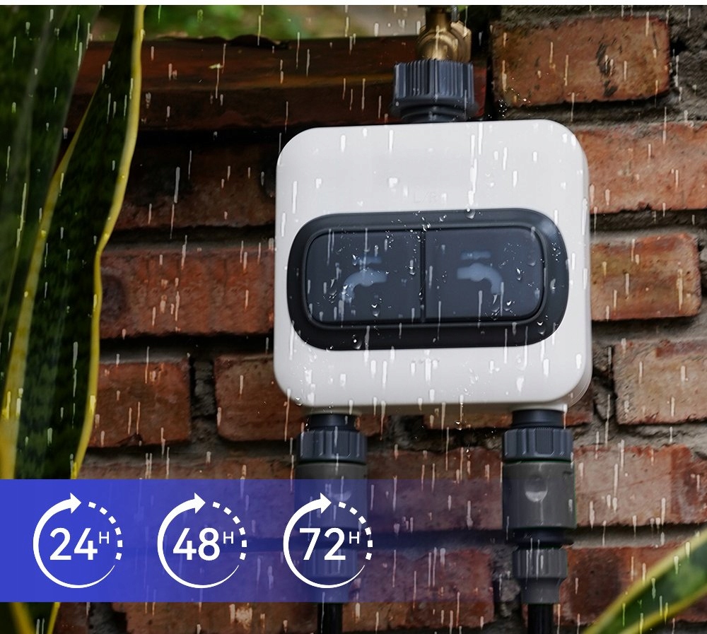 ZESTAW PODWÓJNY SYSTEM NAWADNIANIA OGRODU CENTRALA STEROWNIK CZUJNIK DESZCZ - zdjęcie 6