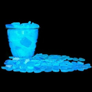 KAMIENIE ŚWIECĄCE Kamyki Fluorescencyjne NIEBIESKIE ŚWIECĄ CIEMNOŚCI 50szt - miniatura 7
