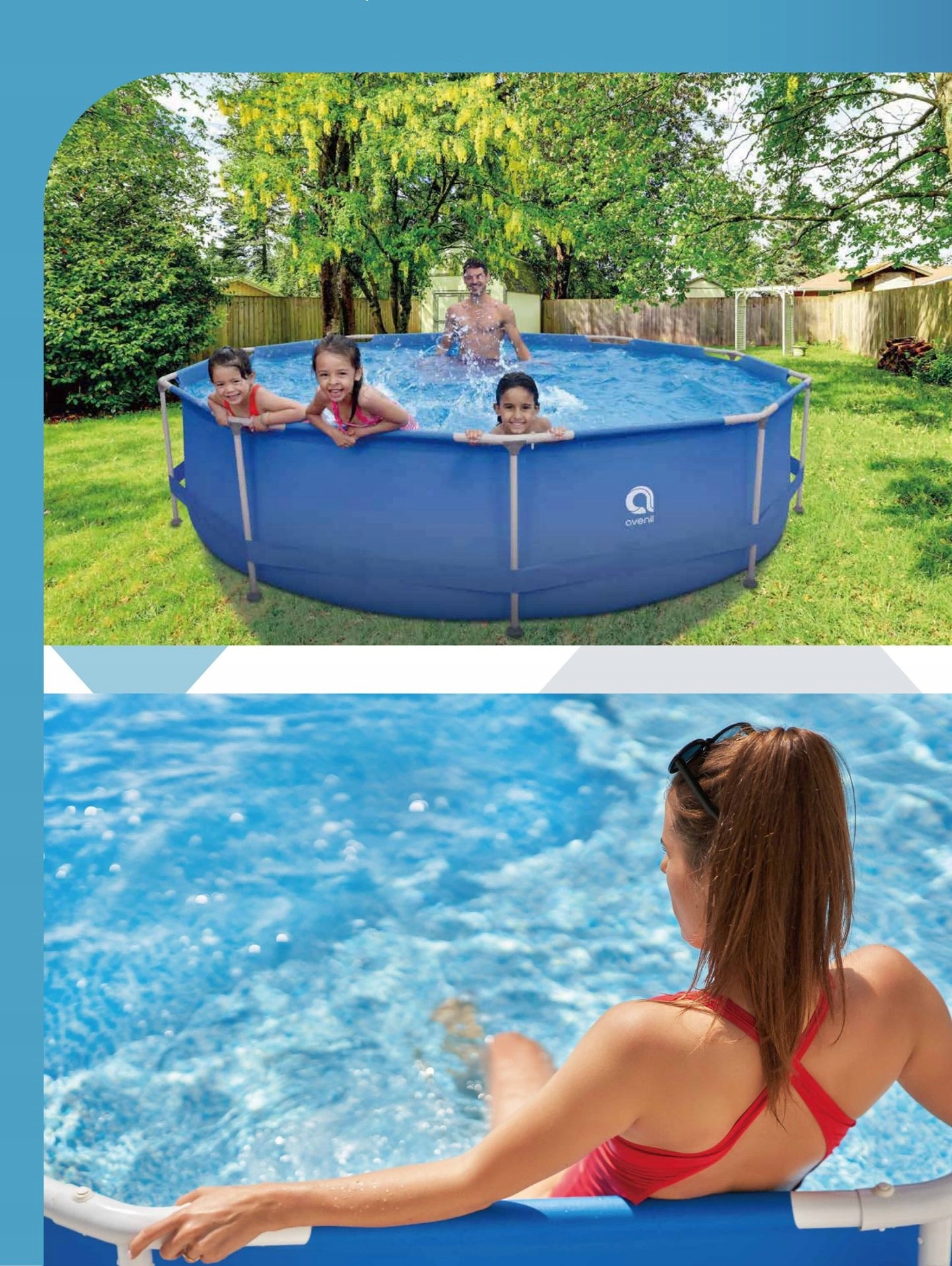 BASEN 300 x 76 cm STELAŻOWY OGRODOWY Okrągły POMPA - zdjęcie 2