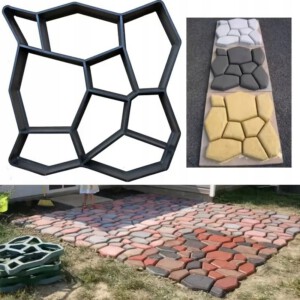 Wielorazowa Forma do KOSTKI BRUKOWEJ ZALEWANA BETONEM 43cm ŚCIEŻKA CHODNIK - miniatura 5