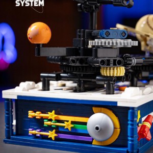 Klocki KONSTRUKCYJNE Ruchomy UKŁAD SŁONECZNY ZIEMIA SŁOŃCE KOSMOS LED - miniatura 8