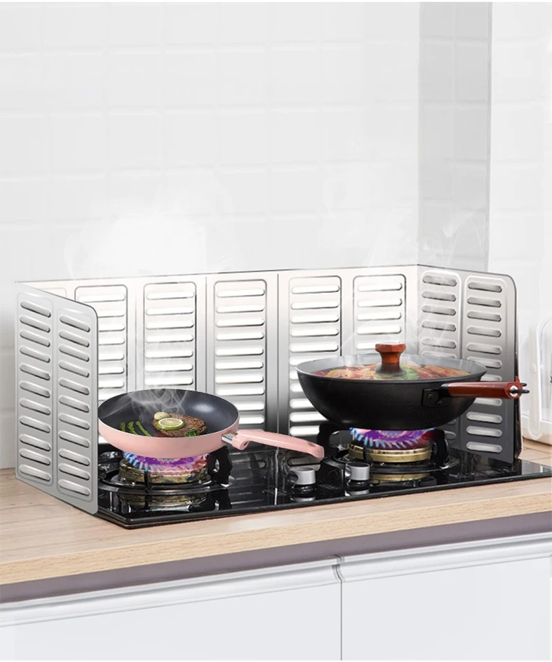 EKRAN do smażenia OSŁONA ALU przeciw ROZPRYSKOM OLEJU Czysta KUCHNIA 1szt - obrazek 12