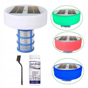 JONIZATOR Zamiast CHLORU do BASENU JACUZZI WODY Solarny RGB +AKCESORIA XXL