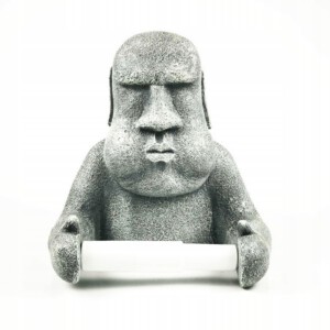 UCHWYT NA PAPIER TOALETOWY MOAI WYSPY WIELKANOCNE FIGURKA GŁOWA PREZENT