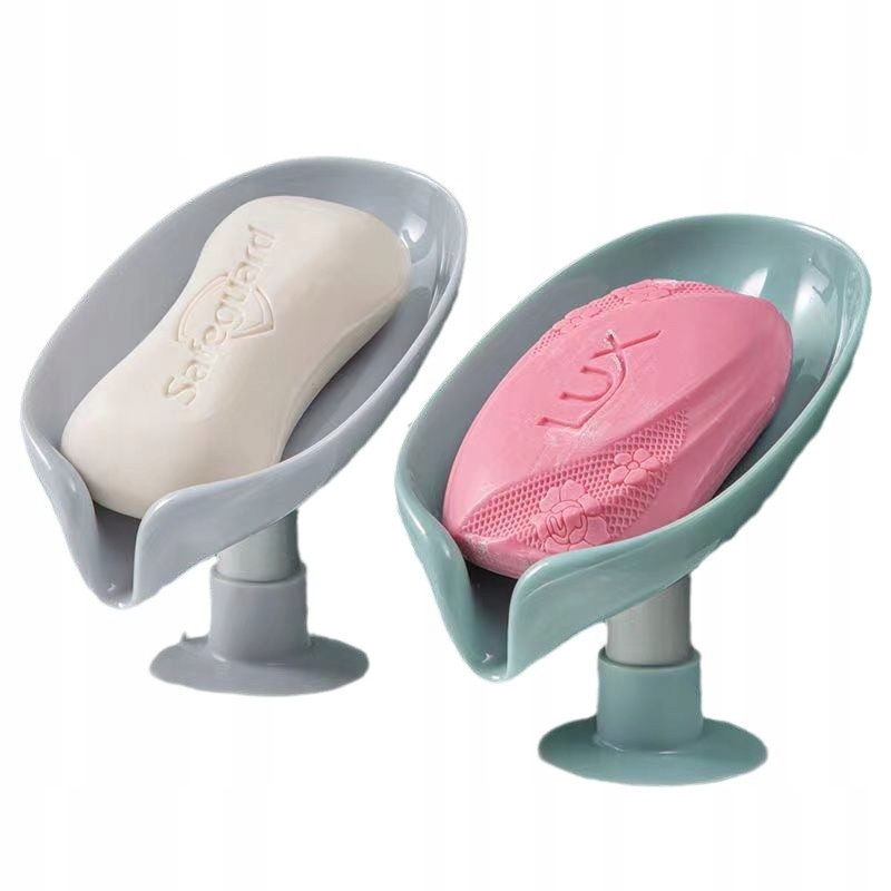 ZESTAW MYDELNICZEK Z OCIEKACZEM Z PRZYSSAWKĄ DO ŁAZIENKI KUCHNI 2 SZTUKI - obrazek 2