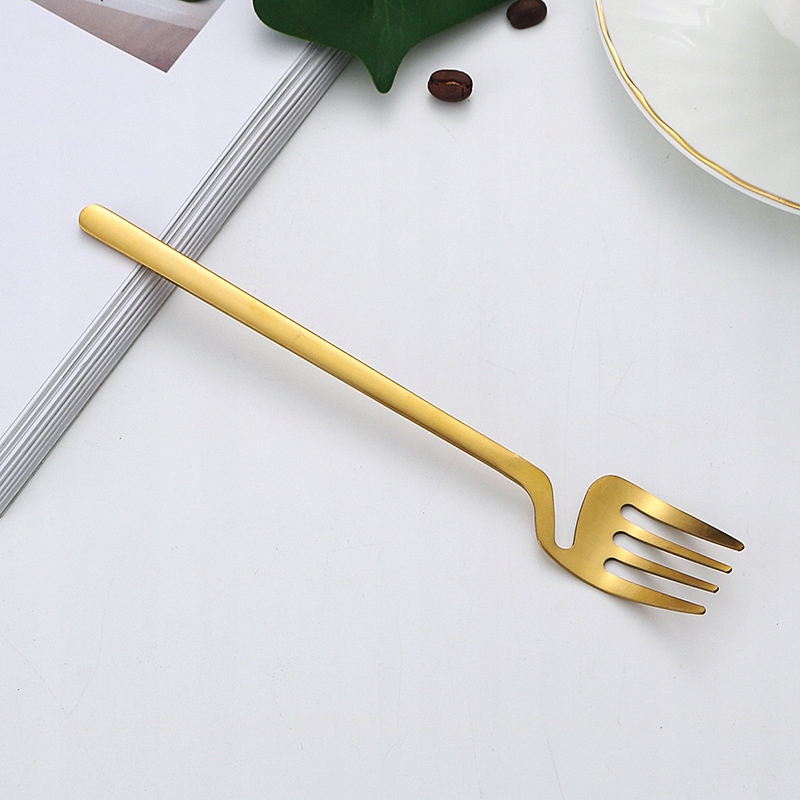 ZESTAW KOMPLET SZTUĆCÓW STAL NIERDZEWNA NÓŻE WIDELCE ŁYŻKI 32szt ZŁOTE - obrazek 2