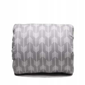 PODUSZKA DO KARMIENIA POD RAMIĘ GŁOWĘ DLA NIEMOWLAKA DZIECKA MIĘKKA SZARA - miniatura 2