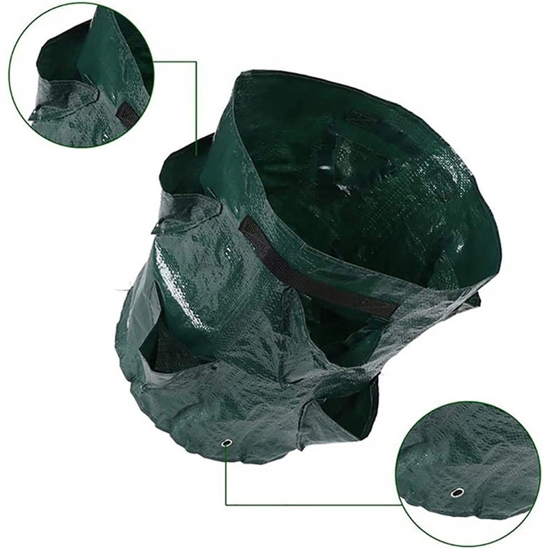 Doniczka KASKADA Worek na WARZYWA WISZĄCA TRUSKAWKI POZIOMKI KIESZENIE 35cm - obrazek 6