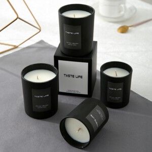 Ręcznie Robiona ŚWIECA SOJOWA 100g GIFT MIÓD KWIATY NEKTARYNKA AROMATYCZNA - miniatura 2