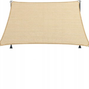 PLANDEKA SIATKA OGRODOWA CIENIUJĄCA 85-90% z OCZKAMI 3x3 KREMOWA Wzmacniana - miniatura 3