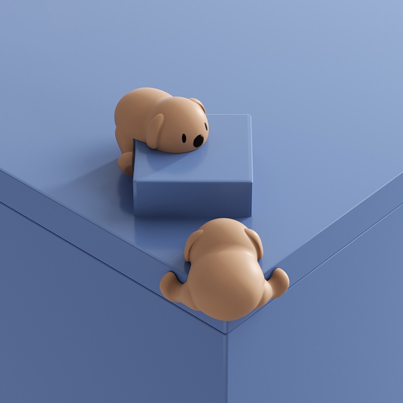 ZABEZPIECZENIA SZAFEK NA ROGI NAROŻNIKI KANTY MEBLI STOŁU OSŁONA MISIE 2SZT - zdjęcie 2