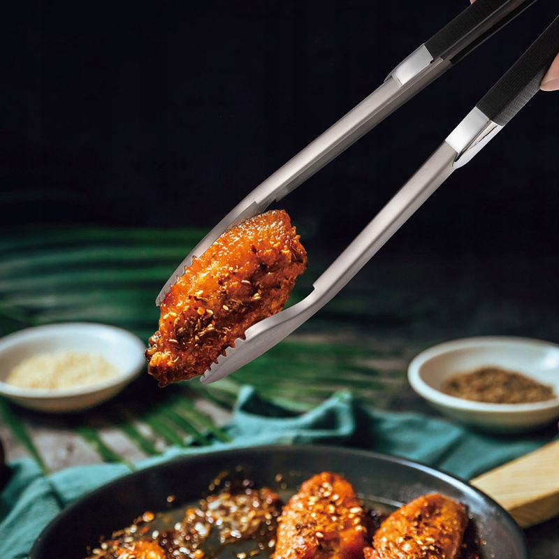 SZCZYPCE DO GRILLA Stal 430 NIERDZEWNA XXL 45cm - zdjęcie 7