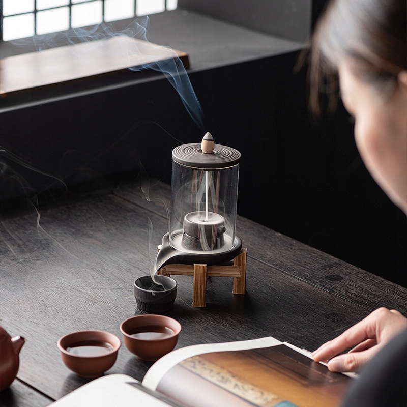 WODOSPAD Kadzidło CERAMICZNY +50 WKŁADÓW Kominek - obrazek 14