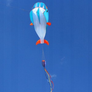 DUŻY LATAWIEC WIELORYB NIEBIESKI 210cm PLAŻOWY PREZENT DLA DZIECI ZABAWKA - miniatura 7