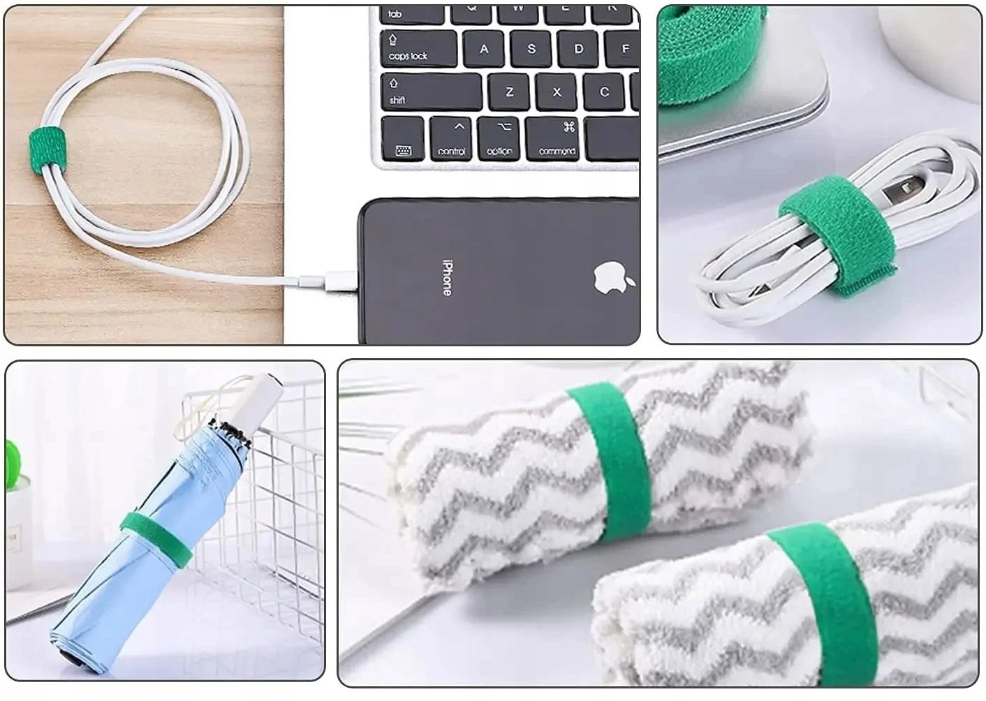 Rzep do SPINANIA ROŚLIN TAŚMA 3m x 10mm DO POMIDORÓW OGÓRKÓW WARZYW OGRODU - obrazek 11