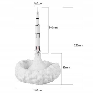 LAMPA LAMPKA NOCNA RAKIETA DLA DZIECI DO SYPIALNI STOJĄCA KOSMICZNA USB - miniatura 3