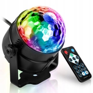 Kula dyskotekowa projektor led disco rgb imprezowy