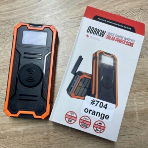 Powerbank solarny 4xusb 20000mah 20w indukcja ip65 - miniatura 8