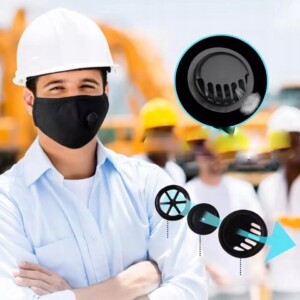 Dla dzieci maska różowa +3x filtr węgiel pm 2.5 - miniatura 9