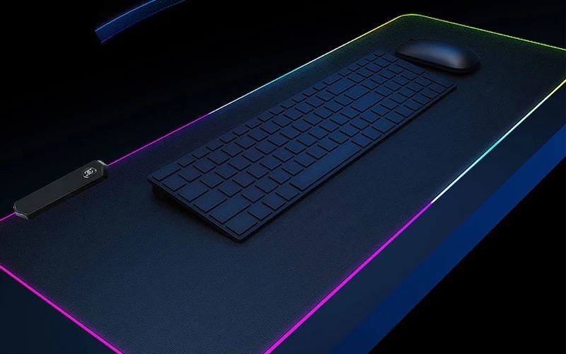 Podkładka gamingowa pod myszkę duża dla graczy prezent rgb led 90x40 04 - obrazek 10