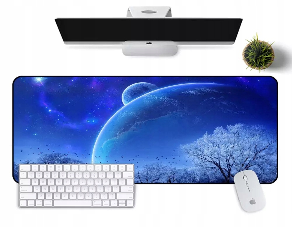 Podkładka gamingowa pod myszkę duża dla graczy prezent rgb led 90x40 04 - obrazek 3