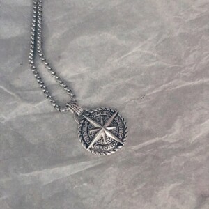 Naszyjnik kompas symbol amulet gwiazda droga 140 - miniatura 8