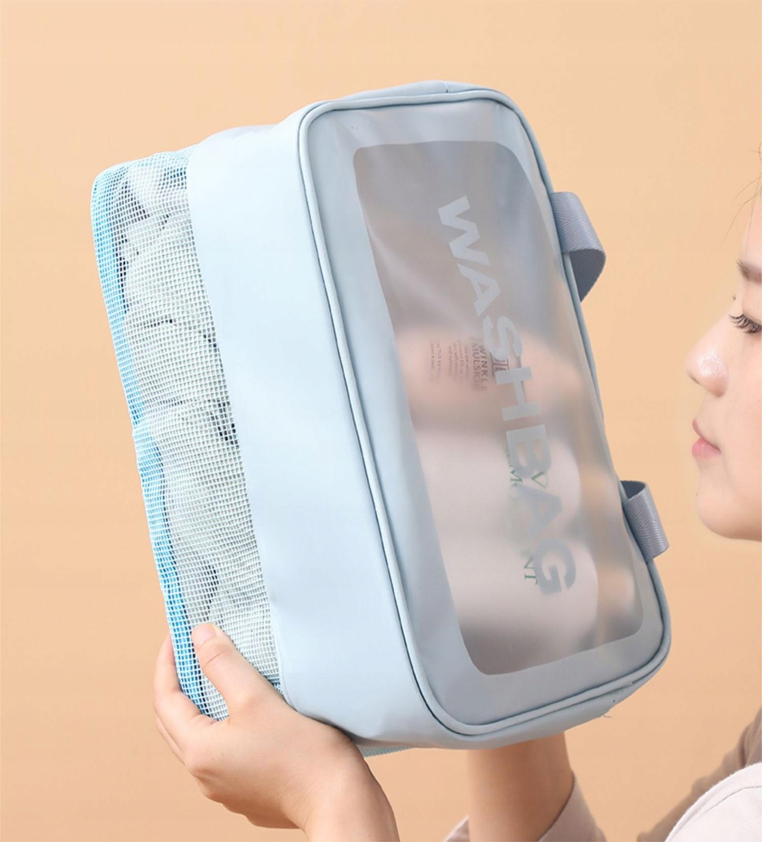 Kosmetyczka przezroczysta wodoodporna organizer xl - zdjęcie 6