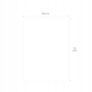 Niimbot etykiety naklejki do drukarki m2 białe prostokątne 50x70mm 100x - miniatura 3