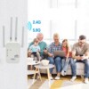 Repeater wzmacniacz sygnału wifi 300mb/s aż 4 anteny router acces point - miniatura 4
