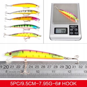 Zestaw woblerów na szczupaka sandacz okoń przynęty 43szt 4-8g 4.5-10cm - miniatura 4