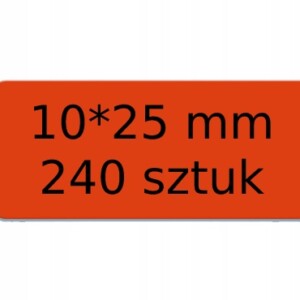 Niimbot etykiety naklejki czerwone 10*25mm 240szt - miniatura 1