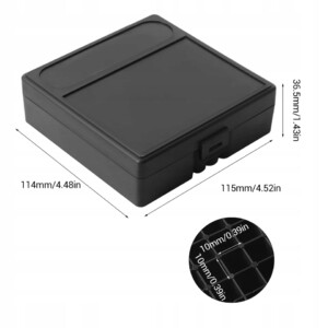 Pudełko skrzynka pojemnik na amunicję 9mm czarne bezpieczne 100 miejsc - miniatura 11