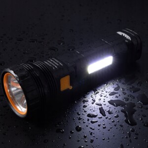Latarka solarna ładowana słonecznie led powerbank 3 tryby kemping survival - miniatura 8