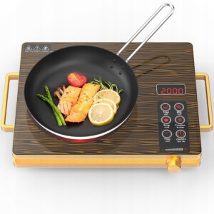 Elektryczna płyta indukcyjna 2200w panel led timer kuchenka turystyczna