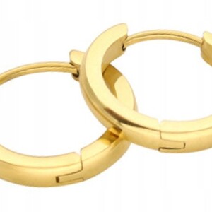 Kolczyki miedziane modne klasyczne k01 złote