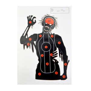 Tarcze srzeleckie 45x32cm pistolet karabin wiatrówka papier zombie 5 sztuk