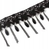 Choker koronkowy haft czarny naszyjnik gothic ch08 - miniatura 2