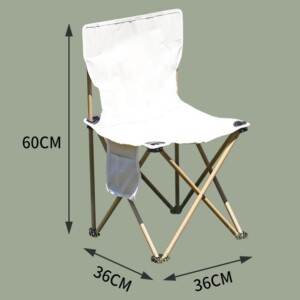 Krzesło ogrodowe kempingowe wędkarskie turystyczne plażowe składane torba - miniatura 8