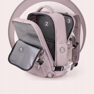 Plecak podrózny wymiar dla ryanair i wizzair bagaż podręczny usb na laptopa - miniatura 4