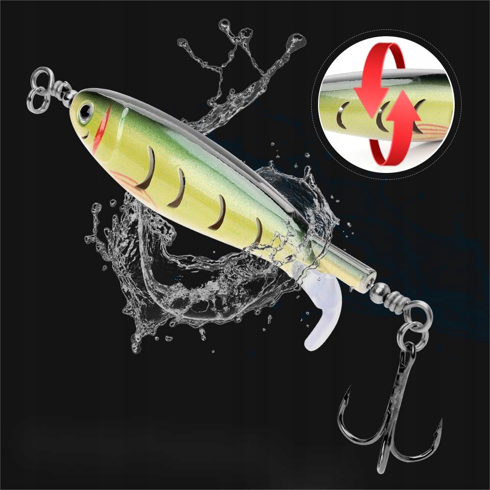 Wobler przynęta wędkarska szczupak sum popper flopper whopper pływa 8cm 8g - zdjęcie 2