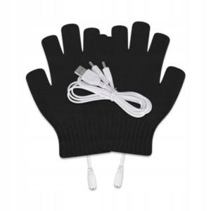 Rękawiczki podgrzewane usb zimowe akrylowe podgrzewane uniwersalne prezent - miniatura 7