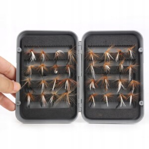 Mucha pstrąg lipień brzana płoć nimfy jętki zestaw 32 szt muszek przynęty - miniatura 6