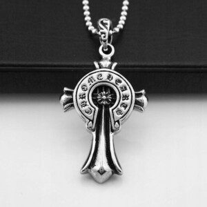 Naszyjnik srebrny stal celtycki krzyżyk runa 373 - miniatura 4