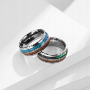 Pierścień obrączka z wolframu wolfring eu19 us09 - miniatura 2