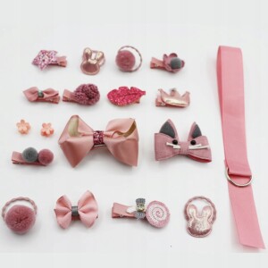 Zestaw gumek spinek dla dziewczynki prezent 18szt - miniatura 3
