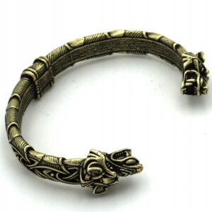 Bransoleta wikingów wilki nordycka amulet 129 - miniatura 1