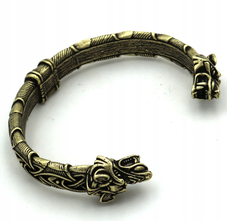 Bransoleta wikingów wilki nordycka amulet 129