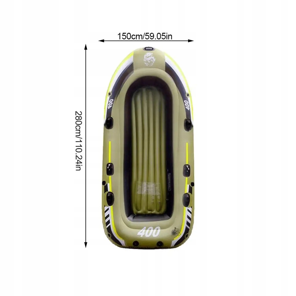 Ponton wędkarski 5-os fishman400 łódź wiosła 280cm - zdjęcie 4