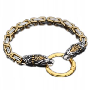 Bransoleta wikingów wilki nordycka amulet 316l 431